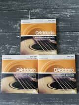 ★新品　D'Addario ダダリオ アコースティックギター弦 EJ15　3セット_画像1