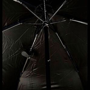 扇風機付き晴雨兼用傘 XE19004 黒 折りたたみ傘の画像3