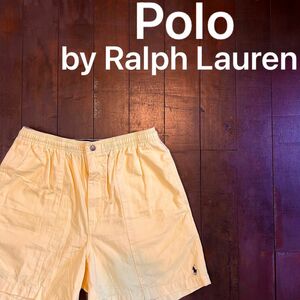 美品！！【Polo by Ralph Lauren ラルフローレン】ショートパンツ　イエロー　黄色　Mサイズ　レア