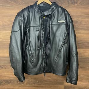 UTs180 Harley-Davidson ハーレーダビッドソン MEN’S FXRG LEATHER JACKET 98508-99VM レザージャケット 本革 ブラック 