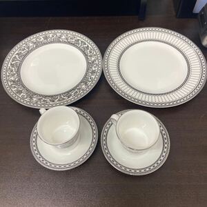 UTt353【WEDGWOOD】カップ ソーサー プレート 洋食器 