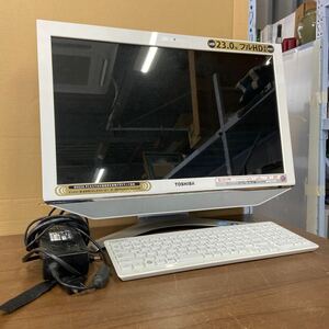 UTt467【通電OK】現状品/東芝/PD732T7FBFW/Windows 7 Home 64bit/Core i7/8GB/2TB/ブルーレイ/23型 通電のみ確認済み