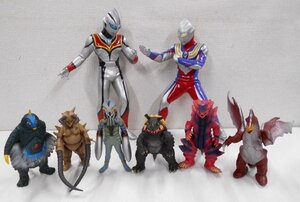 ソフビ ウルトラマンティガ 怪獣 1983 1994 1996 1997 2004 2006年 円谷プロ 8体セット フィギュア まとめて 当時物 現状品 【セ188】