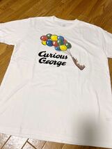 graniph おさるのジョージ 半袖Tシャツ メンズ L_画像1