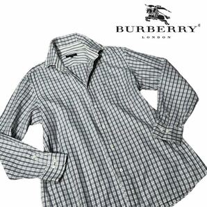 【極上の逸品】極上美品◆ BURBERRY LONDON バーバリー ロンドン ◆長袖シャツ シャツ ドレスシャツ 長袖 トップス チェック サイズ Lの画像1