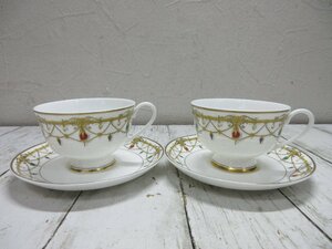 1 jpy Christian Dior Christian Dior Bijouxbijuu( gem ) pair cup & saucer elegant [ star see ]