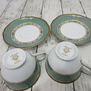 1円 良品 ノリタケ Noritake カップ&ソーサー HANA RINSU ハナリンス ペア 美品 【星見】の画像4