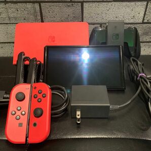 【2023年製・画面綺麗】-0260 Nintendo Switch 有機ELモデル マリオレッド 任天堂 ニンテンドースイッチ