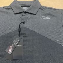 新品 定価19800円【メンズM】Titleist タイトリスト ツアーフラッグシップモデル ストレッチ シャツ 半袖ポロシャツ ゴルフ ウェア_画像2