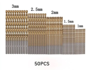 ★ドリル 50本セット/5種（1.0,1.5,2.0,2.5,3.0mm）【送料140円～】006