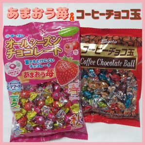 ★コーヒーチョコ玉115g×1袋オールシーズンあまおう苺チョコ120g×1袋