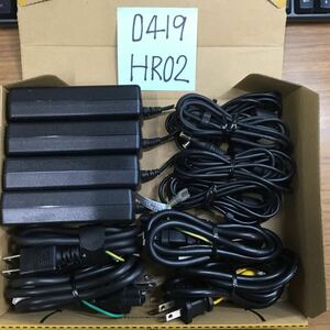 (0419HR02) free shipping / used /DELL Dell /ADP-60NH B*PA-1600-06D1/19V/3.16A/ original AC adapter 4 piece set 