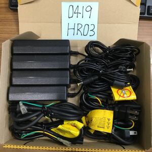 (0419HR03) free shipping / used /DELL Dell /PA-1600-06D2/19V/3.16A/ original AC adapter 4 piece set 