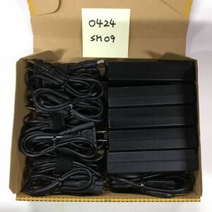 (0424SM09) free shipping / used /TOSHIBA Toshiba to cow ba/PA3715U-1ACA/19V/3.95A/ original AC adapter 5 piece set 