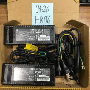 (0426HR06) free shipping / used /HP/HSTNN-LA01-E/19.5V/6.9A/ original AC adapter 2 piece set 