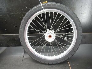 J1R6-0405 Suzuki Djebel 250XC front wheel 21x1.60 tire [SJ45A-111~ animation have ]