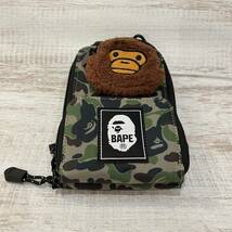 【新品未使用】BAPE KIDS じゃばら式スマホショルダー＆マイロコインケース CAMO_画像9