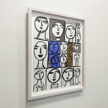 猪熊弦一郎　「FACES」より　スケッチブック 　顔　オフセット　版画　1000部　希少　真作_画像5