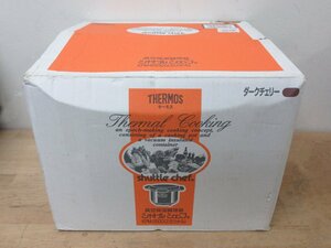 未使用 サーモス シャトル シェフ 真空保温調理器 KPM-2500 2.5リットル ダークチェリー THERMOS サーモス 鍋 両手鍋