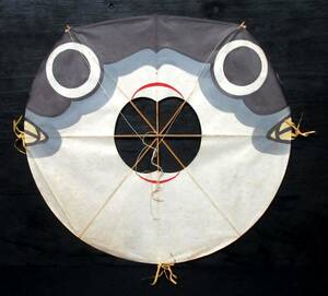 た6『 安本白州 ふく凧 46cm×49cm 』＊Japanese Kite. Fuku-Tako. 郷土玩具. 民芸品. 民藝. 山口県下関市