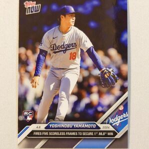 topps now カード 山本由伸 #42 トップスナウ ロサンゼルス・ドジャース card MLB 2024 侍ジャパン