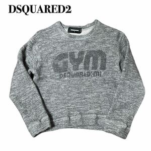 DSQUARED2 ディースクエアード GYMロゴ セーター グレー レディーストレーナー L