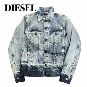 DIESEL ディーゼル メンズ デニムジャケット Gジャン ペイズリー柄 XS 