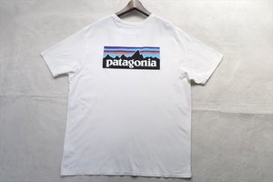 Patagonia パタゴニア メンズ ビッグロゴ 半袖Tシャツ XL 白 38535SP20 オーガニックコットン