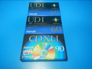 【maxell】CD・XLI90（1）、UDI60（2）計3本