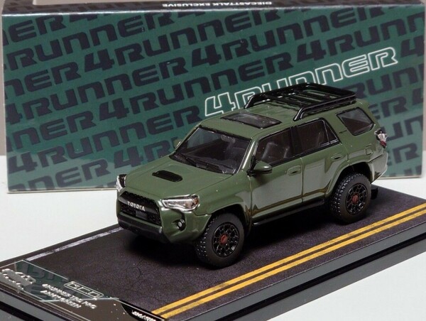 【1008台限定品】ゲインコーププロダクツ GCD 1/64 トヨタ 4RUNNER TRD PRO 4ランナー アーミーグリーン　未開封　ミニカー　