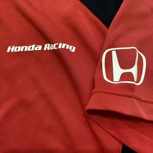Honda Racing ホンダ レーシング 半袖 クルーネック Tシャツ ストレッチ プリント 赤 レッド トップス Tee サイズ Mの画像4