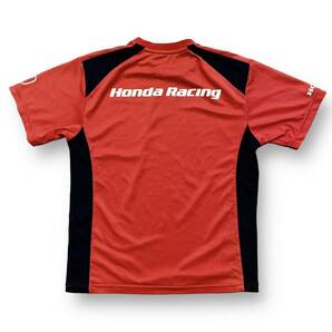 Honda Racing ホンダ レーシング 半袖 クルーネック Tシャツ ストレッチ プリント 赤 レッド トップス Tee サイズ Mの画像5