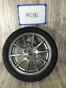 R016　タイヤホイール1本　SCHNEDER　4H/PCD100　165/55R15　4.5J　Offset +43　ラジアルタイヤ　FALKEN　ZIEX　ZE912