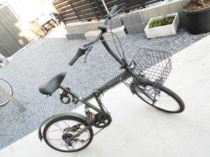 折り畳み自転車　ＳＨＩＭＡＮＯ　シマノ変速機　6段ギヤ ２０インチ　サスペンション付き