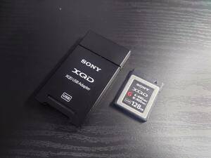 SONY XQD card G 128GB QD-G128E + XQD card reader QDA-SB1