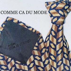 COMME CA DU MODE MEN シルクネクタイ　高級ブランド　日本製　ポリゴン ブランドネクタイ ネクタイ　ビジネス