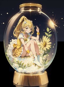 [11124]A4 アート ポスター イラスト 同人 美少女 ファンアート アニメ