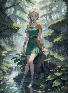 [13858], ドラゴンクエスト, ビアンカ, A4 アート ポスター イラスト 同人 美少女 ファンアート アニメ