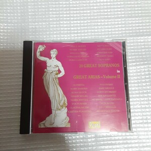 ● 独 pearl gemm cd 9130 20great Sopranos in great arias vol.2 アリア集 コンチータ・スペルヴィア メアリーガーデン 他 