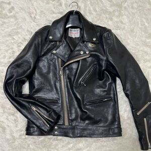 ルイスレザー Lewis leathers 441T ライダース ダブル 36 スクエア AVIAKIT タンニン ベジカウ サイクロン カウハイド