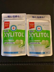 キシリトール100％ガム　歯科専用　味長続きタイプマスカット味2袋