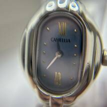 A)可動 CAMELLIA/カメリア パール アコヤ真珠 箱付き シェル文字盤 ミキコーポレーション パールウォッチ 腕時計 レディース D0305_画像7