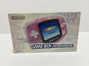 【GBA】ゲームボーイアドバンス□本体□ミルキーピンク□