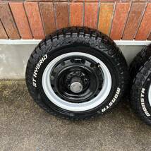 195/65R15 ホワイトレター　モンスタタイヤR/T 鉄ホイール_画像3