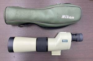 3749　Nikon　ニコン　FIELD　SCOPE　D=60　P　フィールドスコープ　単眼鏡　望遠鏡　天体観測　20×　日本製　JAPAN　カバー付　ケース付