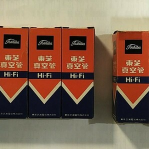 東芝 真空管 Hi-Fi 6G-A4 4本 + おまけ2本の画像1