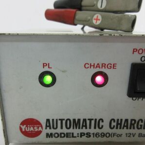 re0414【60】【通電品】 YUASA ユアサ AUTOMATIC CHARGER モデルPS１６９０ １２Vバッテリー用 充電器の画像2