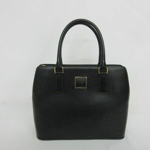 hm0437【80】Nina Ricci　ニナリッチ　ハンドバッグ　レザー　ブラック系　※内側汚れ・カビ等有り。保管品・現状品