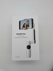 美品 動作品 Insta360 Flow ホワイト スマートホン用スタビライザー 3軸手ブレ補正 インスタ360 スマートフォン用ジンバル 白 WHITE