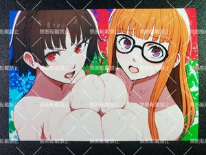 ペルソナ5　Persona5　新島真&佐倉双葉　B　写真　イラスト　同人　ファンアート　イラストアート　2L判